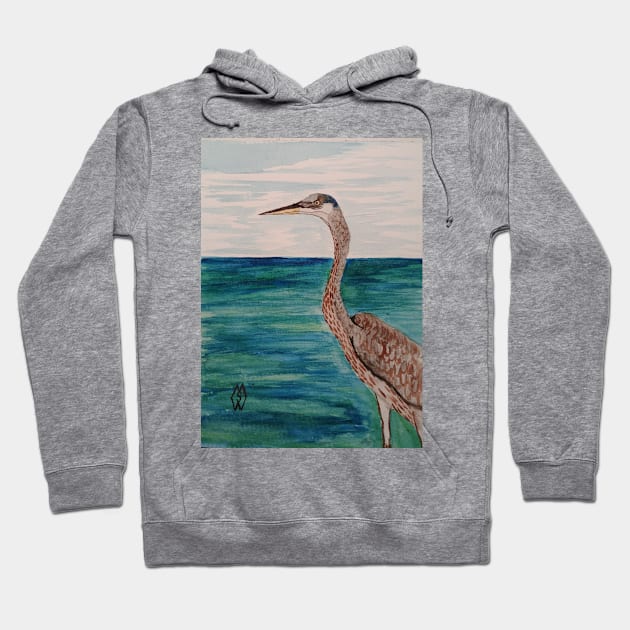 Great Blue Heron Hoodie by Matt Starr Fine Art